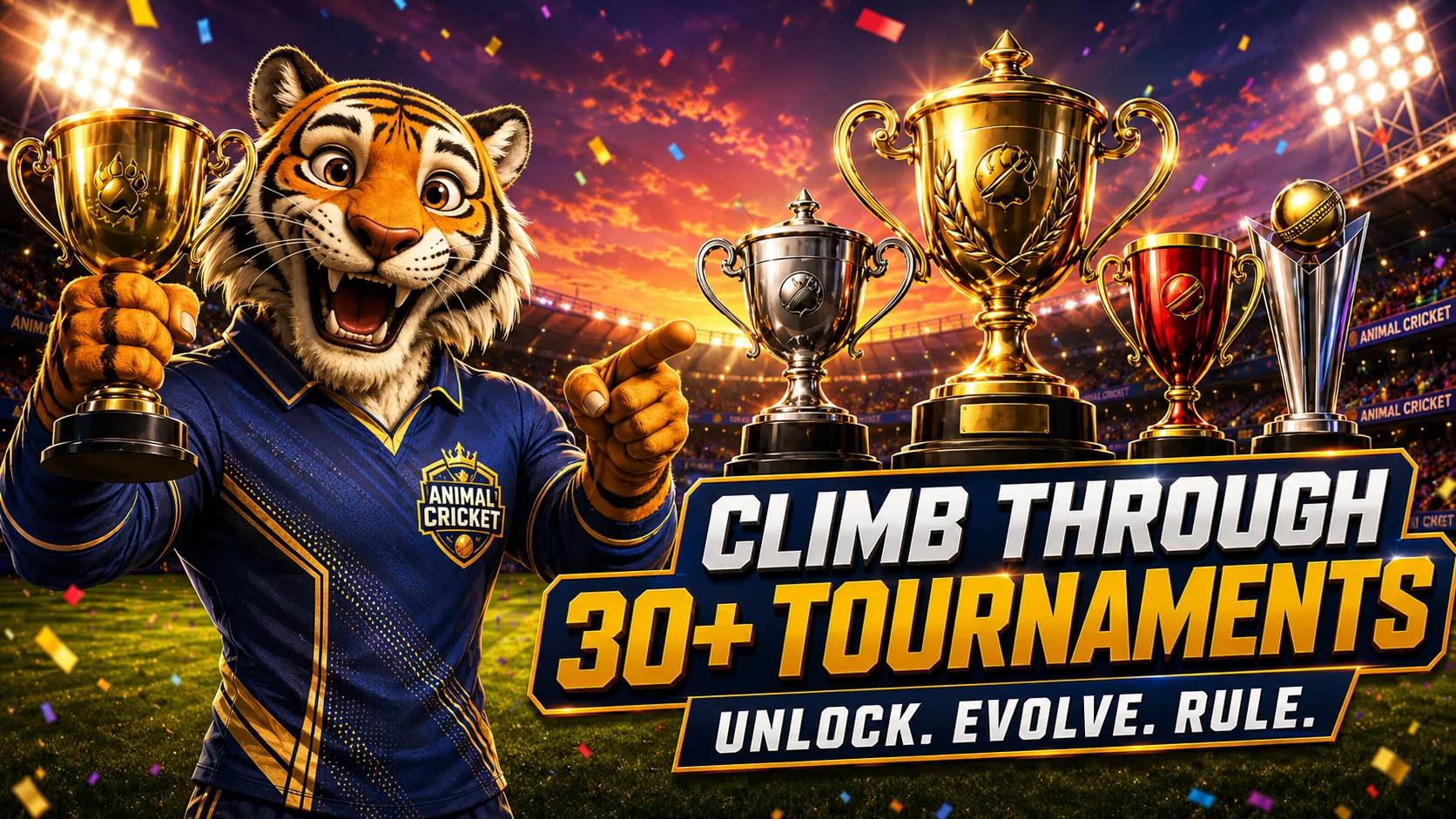 Tiger champion presenting more than thirty Animal Cricket tournaments